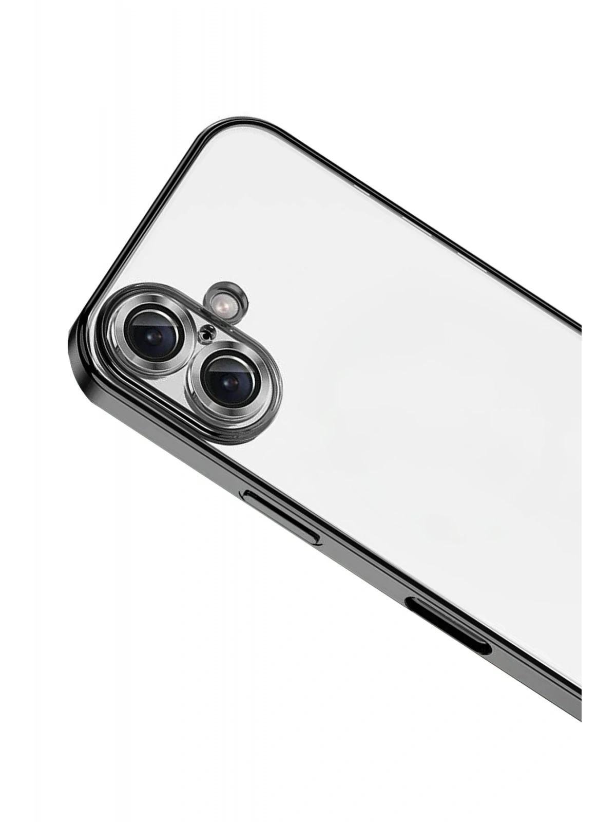 Newface Apple iPhone 17 Razer Lensli Silikon - Siyah