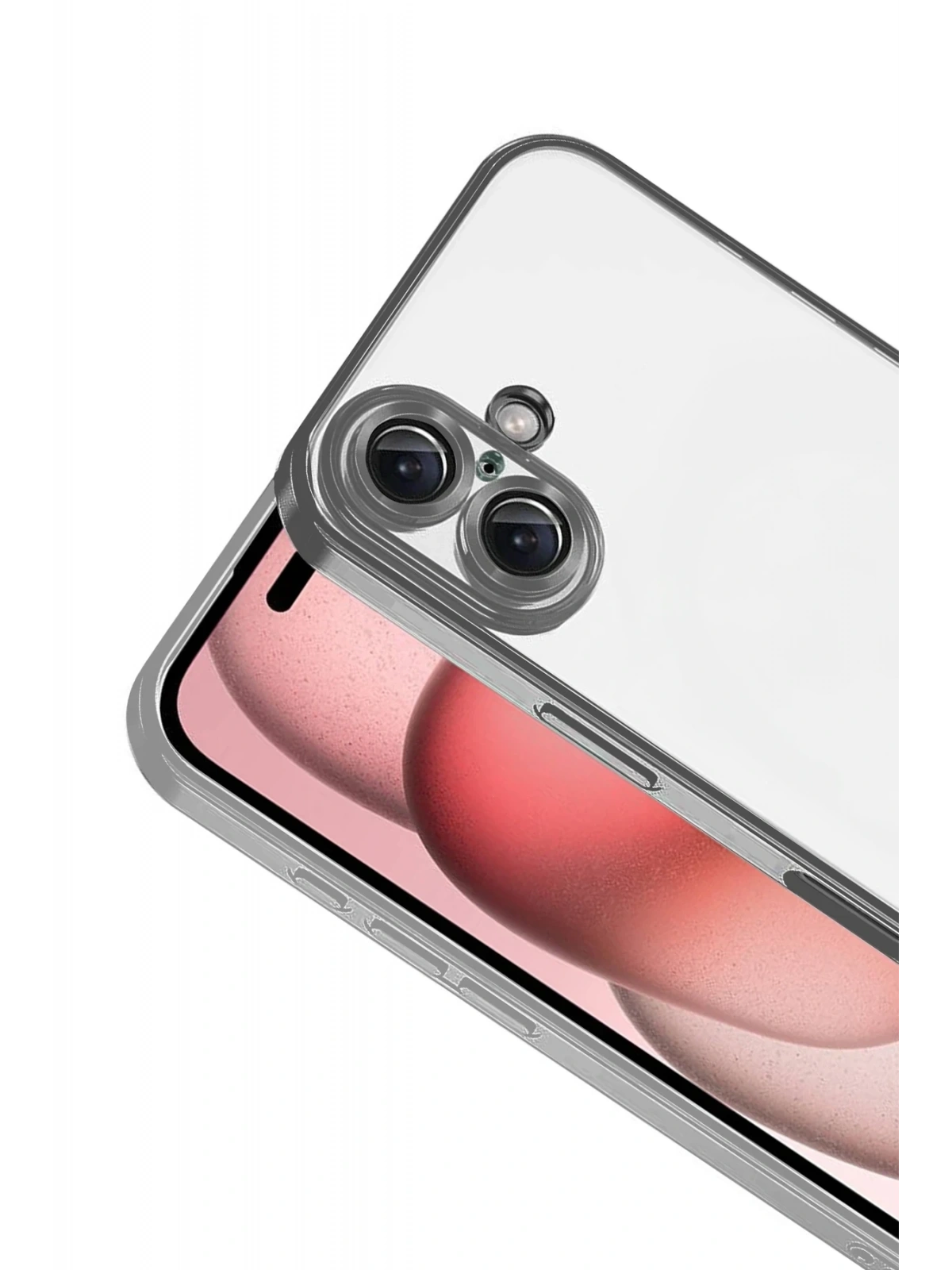 Newface Apple iPhone 17 Razer Lensli Silikon - Titan Gri