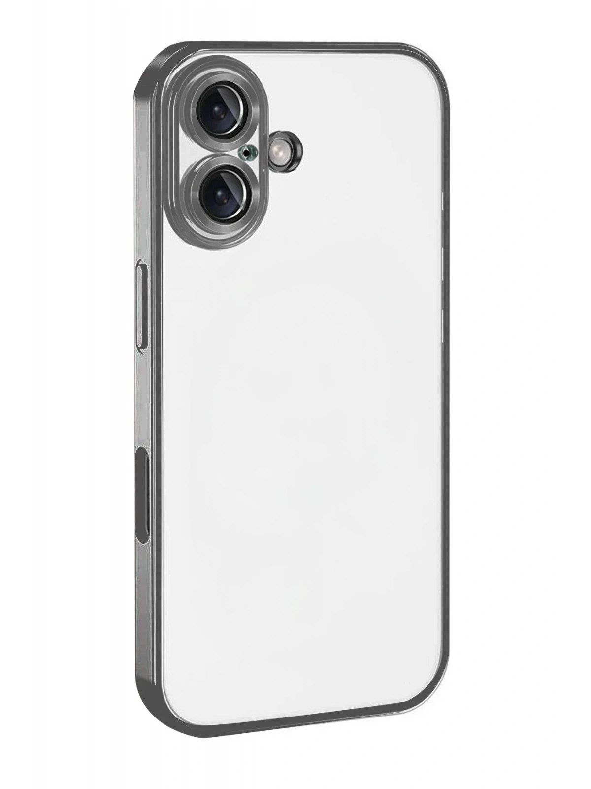 Newface Apple iPhone 17 Razer Lensli Silikon - Titan Gri