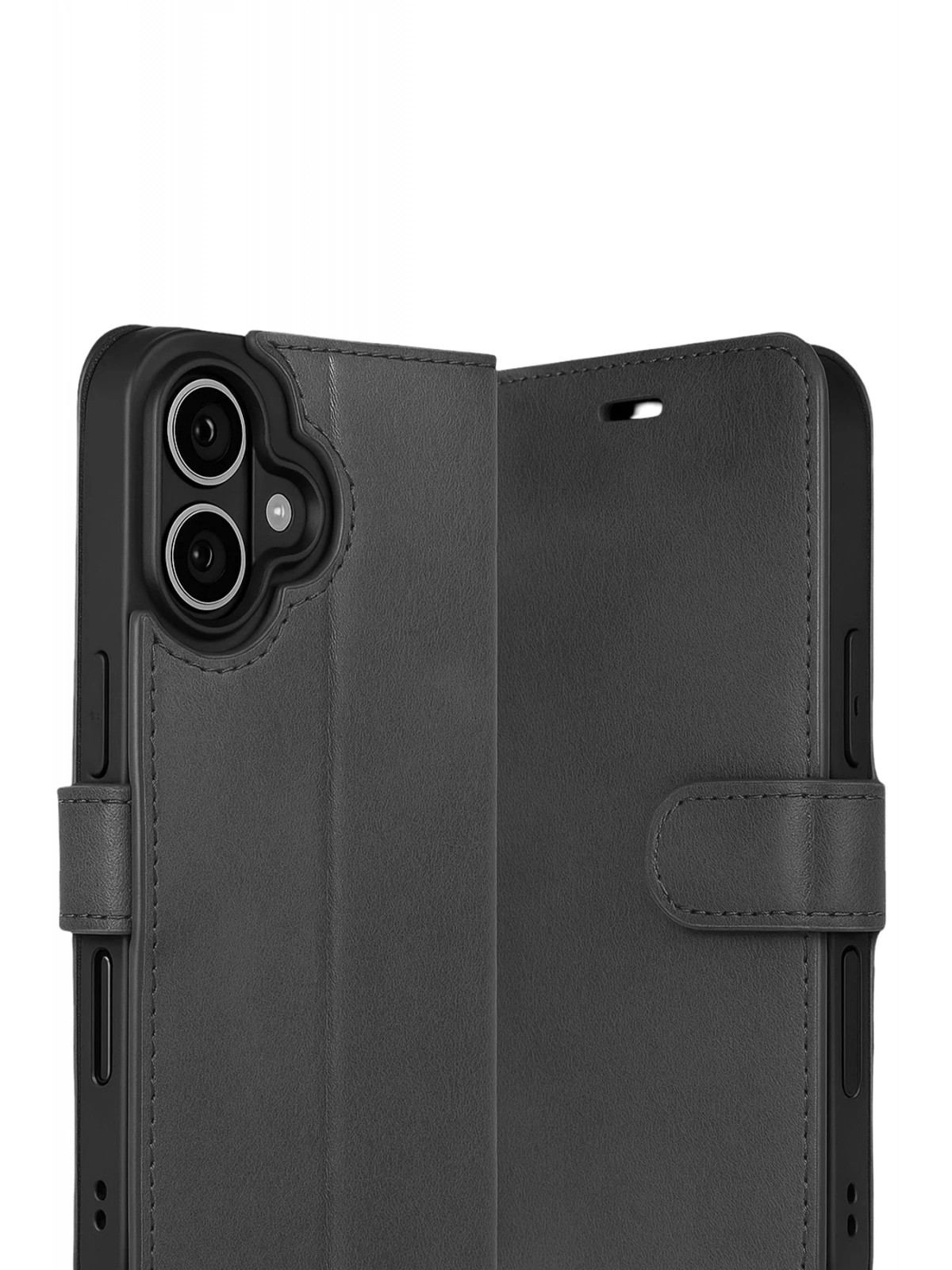 Newface Apple iPhone 17 Trend S Plus Kapaklı Kılıf - Siyah