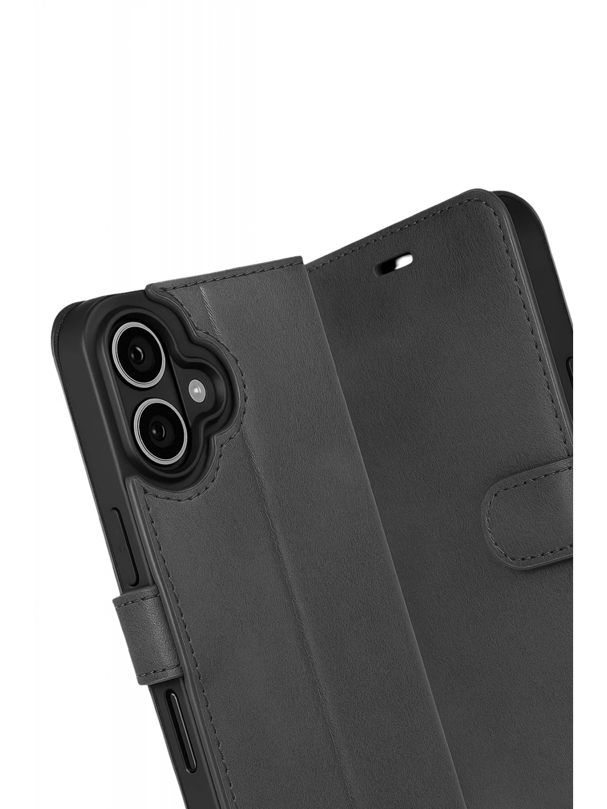 Newface Apple iPhone 17 Trend S Plus Kapaklı Kılıf - Siyah