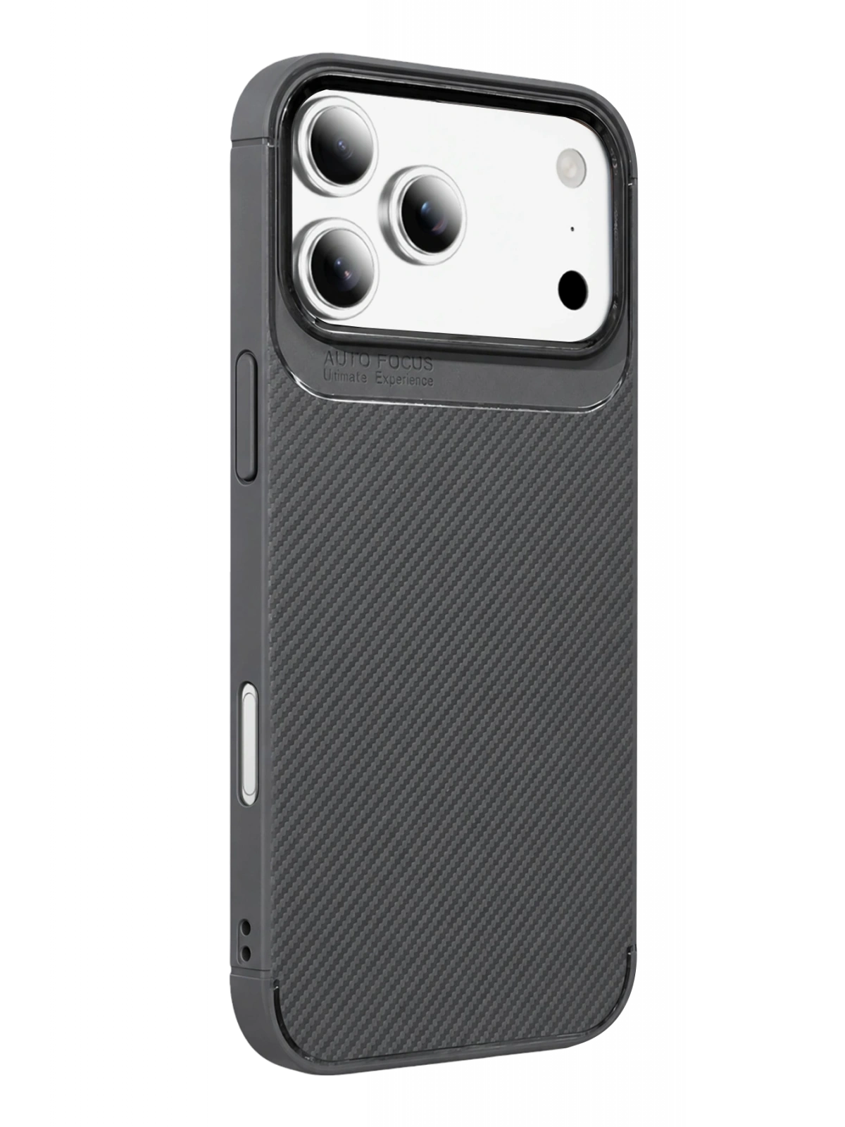 Newface Apple iPhone 18 Pro Auto Focus Karbon Kapak - Gri
