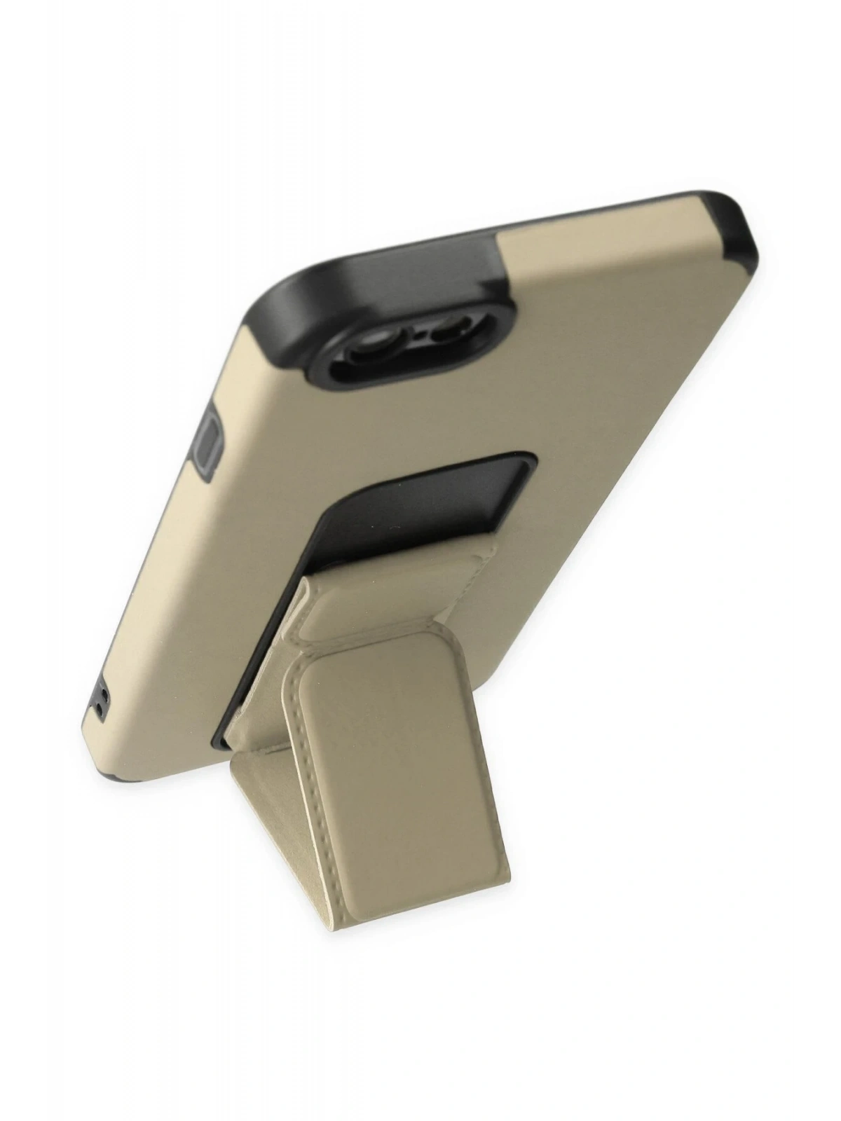 Newface Apple iPhone 6 Kılıf Mega Standlı Silikon - Gold