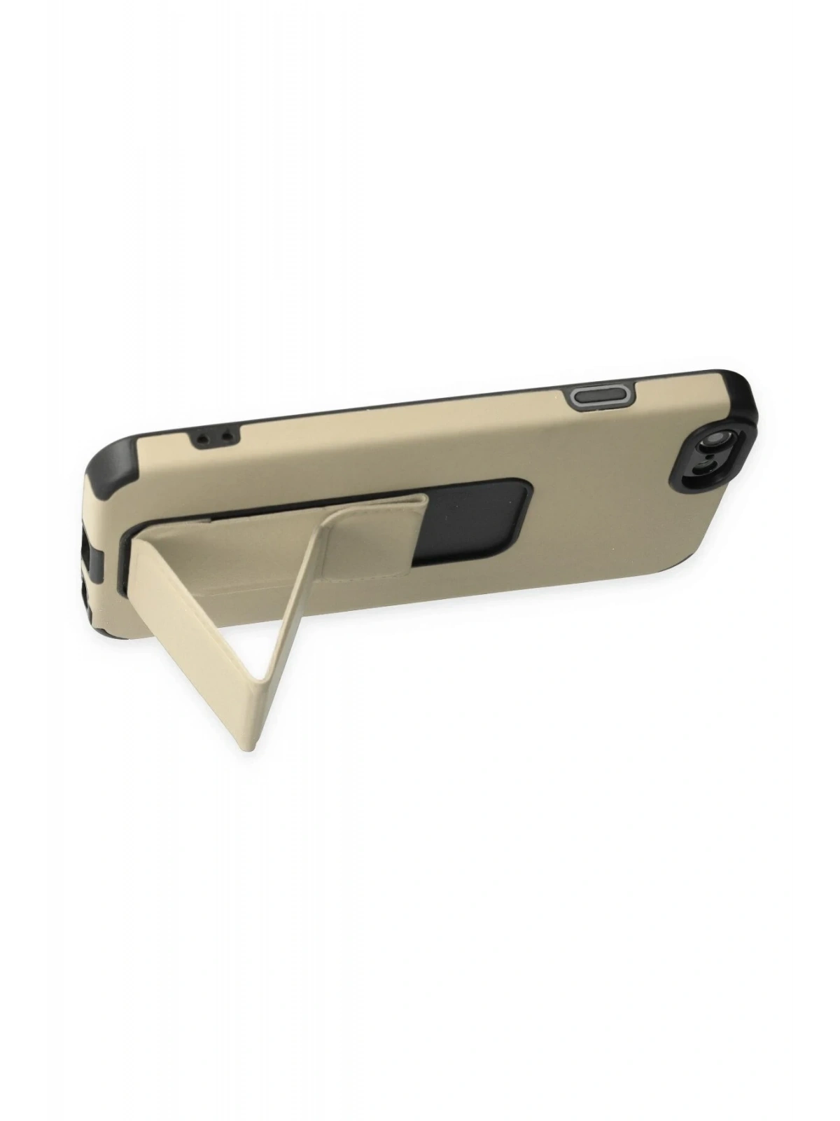 Newface Apple iPhone 6 Kılıf Mega Standlı Silikon - Gold