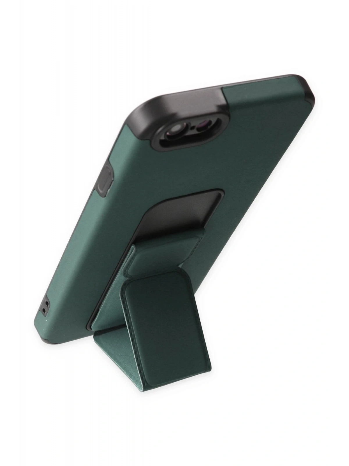 Newface Apple iPhone 6 Kılıf Mega Standlı Silikon - Yeşil