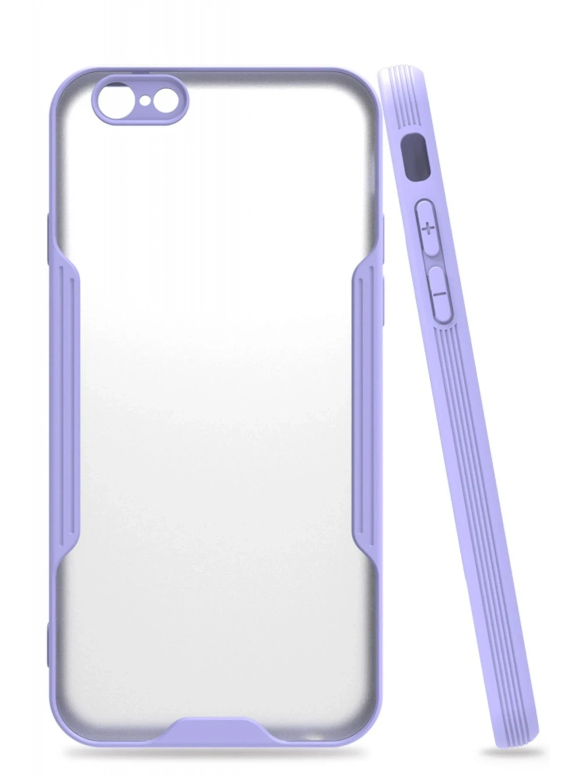 Newface Apple iPhone 6 Kılıf Platin Silikon - Lila