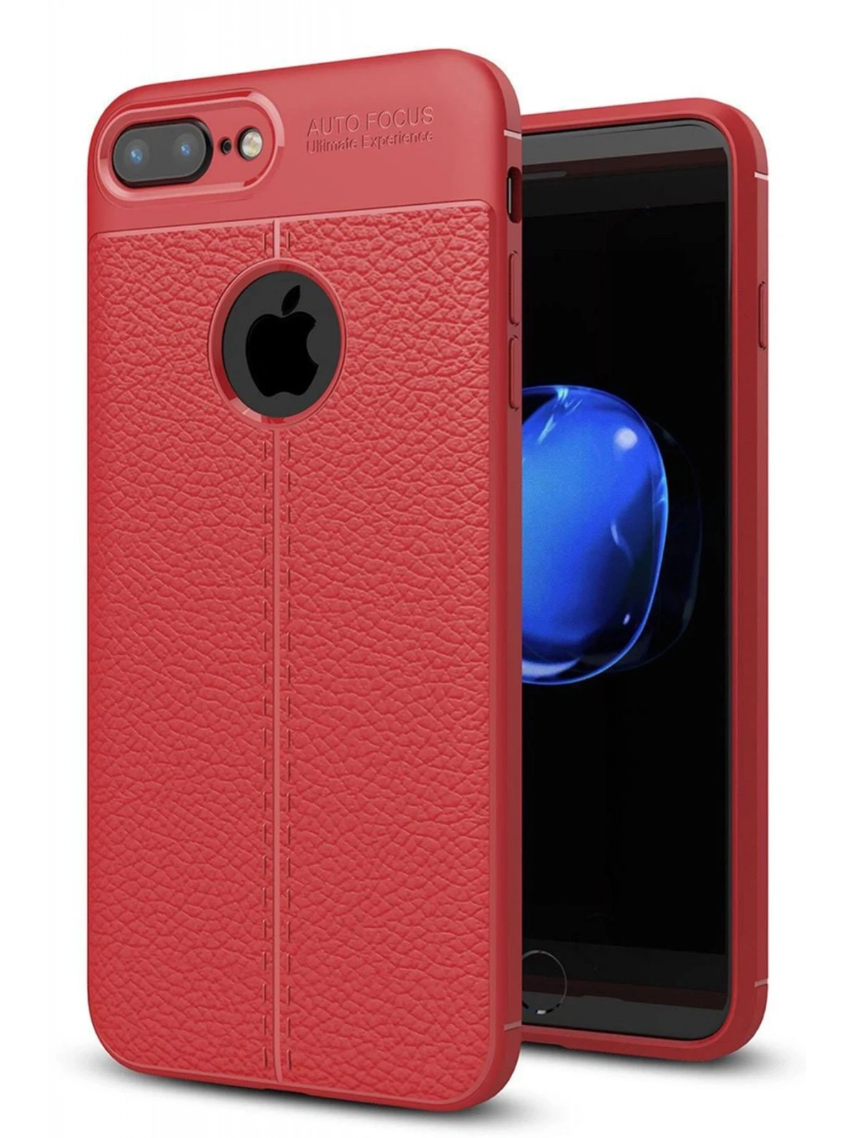 Newface Apple iPhone 7 Plus Kılıf Auto Focus Kapak - Kırmızı