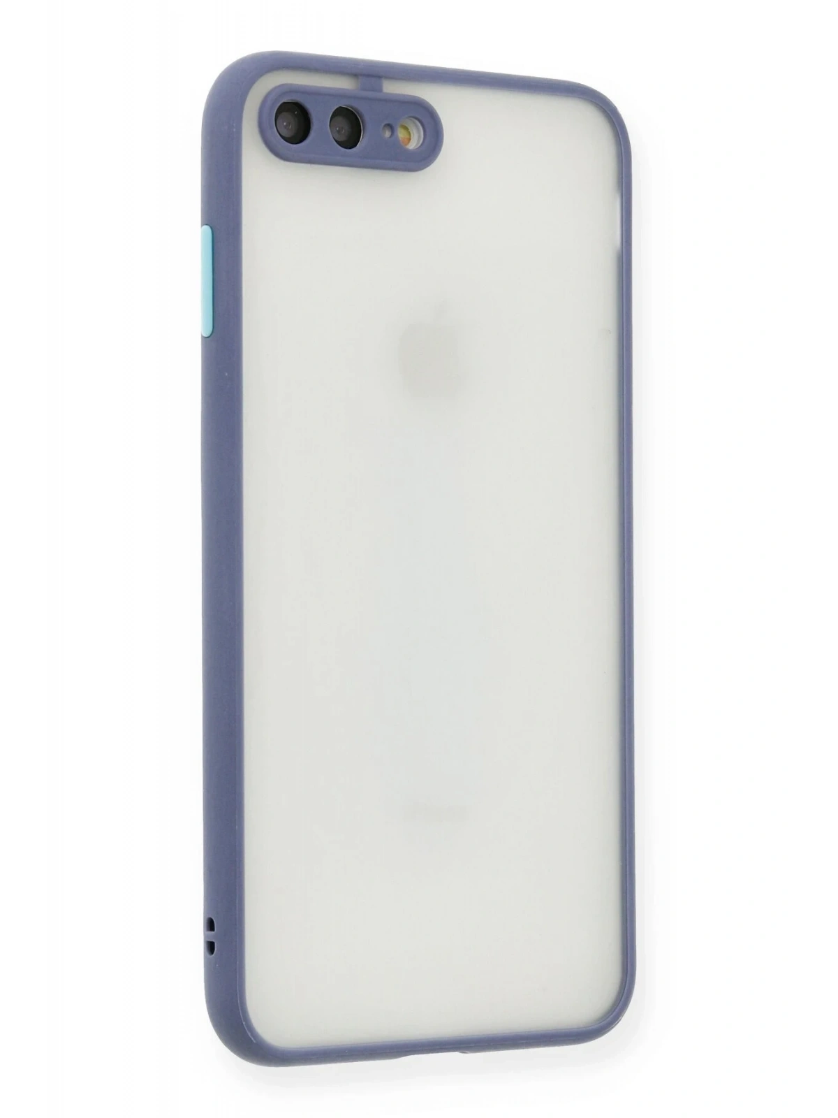 Newface Apple iPhone 7 Plus Kılıf Montreal Silikon Kapak - Gri