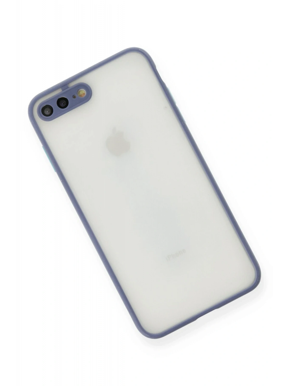 Newface Apple iPhone 7 Plus Kılıf Montreal Silikon Kapak - Gri