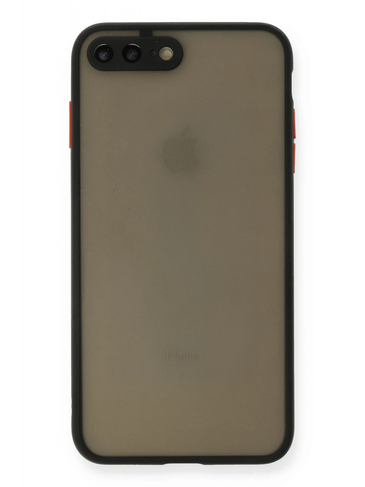 Newface Apple iPhone 7 Plus Kılıf Montreal Silikon Kapak - Siyah