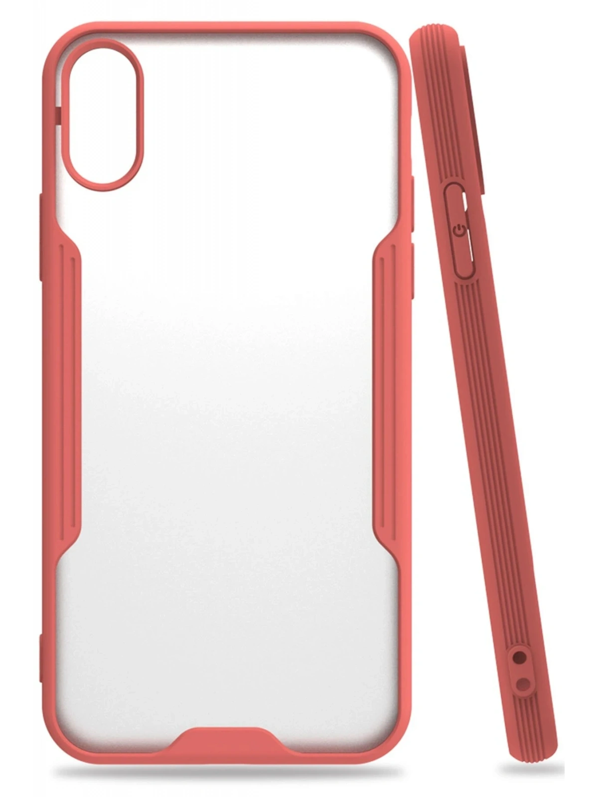 Newface Apple iPhone X Kılıf Platin Silikon - Pembe