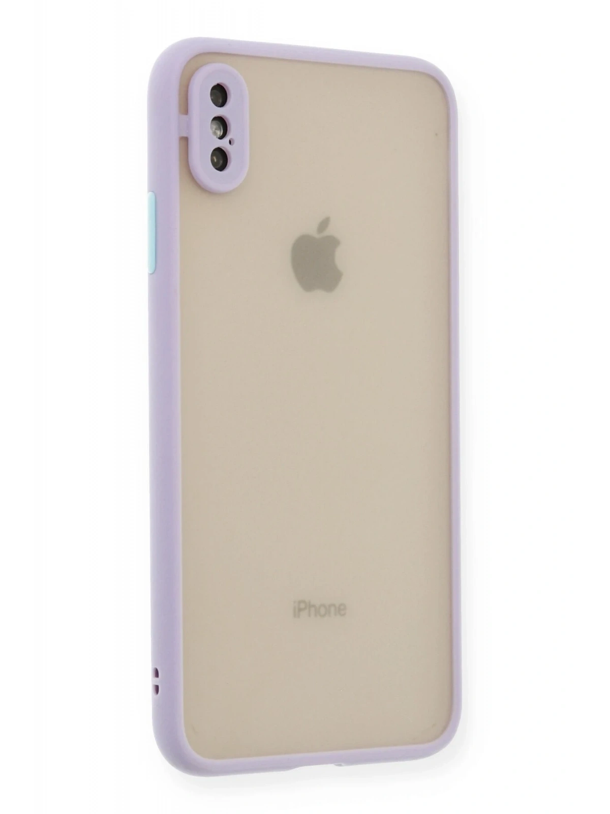Newface Apple iPhone XS Max Kılıf Montreal Silikon Kapak - Mor