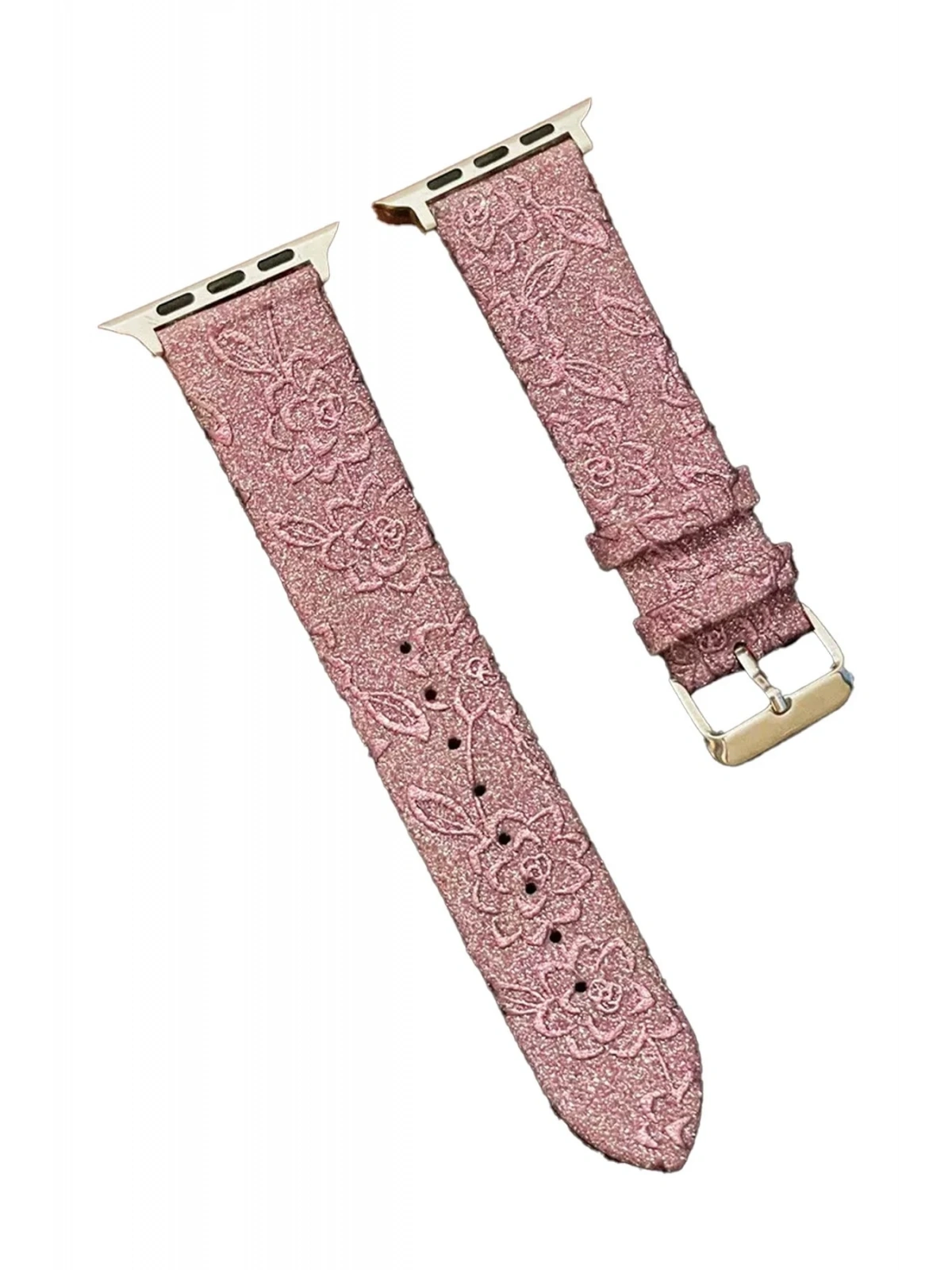 Newface Apple Watch 38mm Creeper Desenli Kordon - Rose Gold