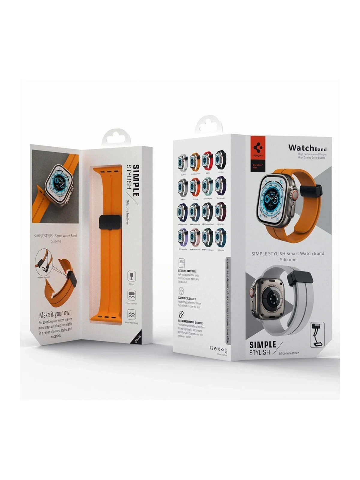 Newface Apple Watch 38mm KR412 Elegance Stylısh Kordon - Derin Mor