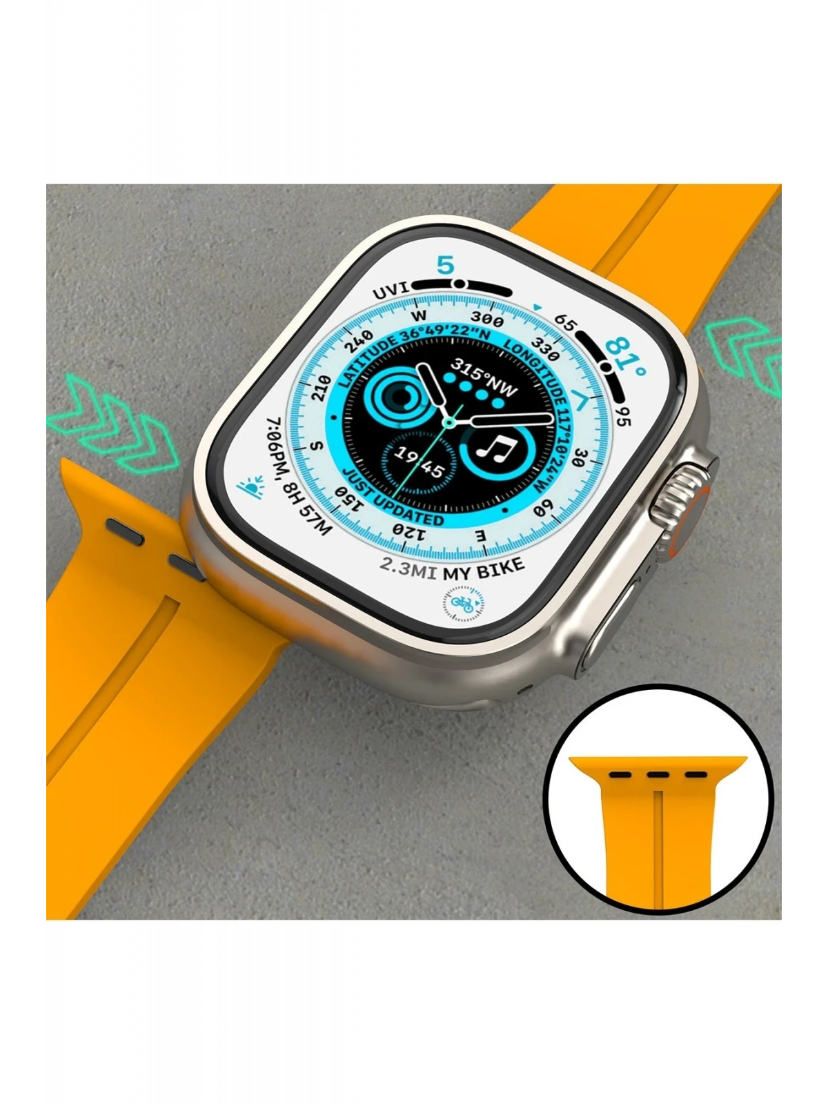 Newface Apple Watch 38mm KR412 Elegance Stylısh Kordon - Derin Mor