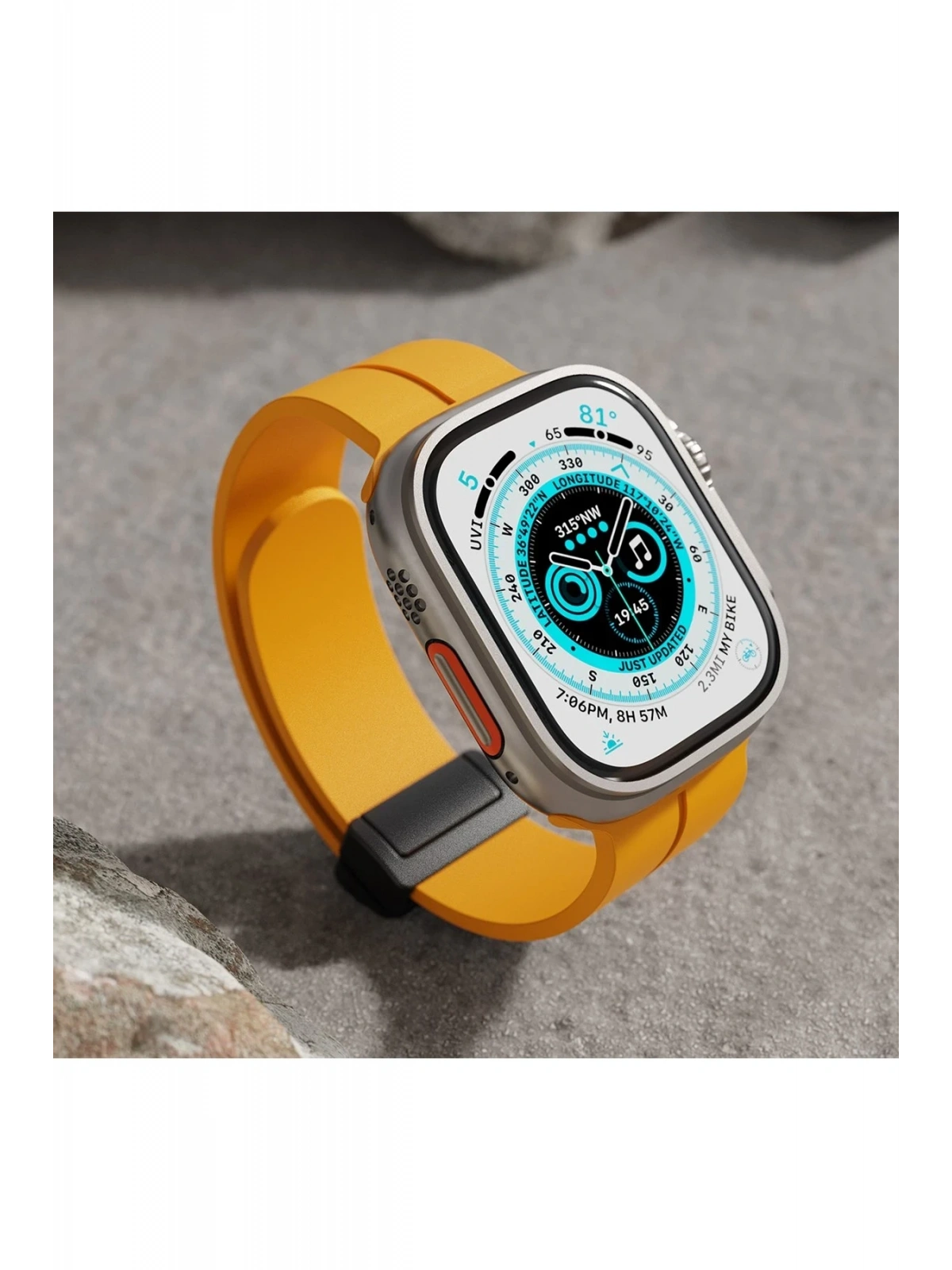 Newface Apple Watch 38mm KR412 Elegance Stylısh Kordon - Siyah