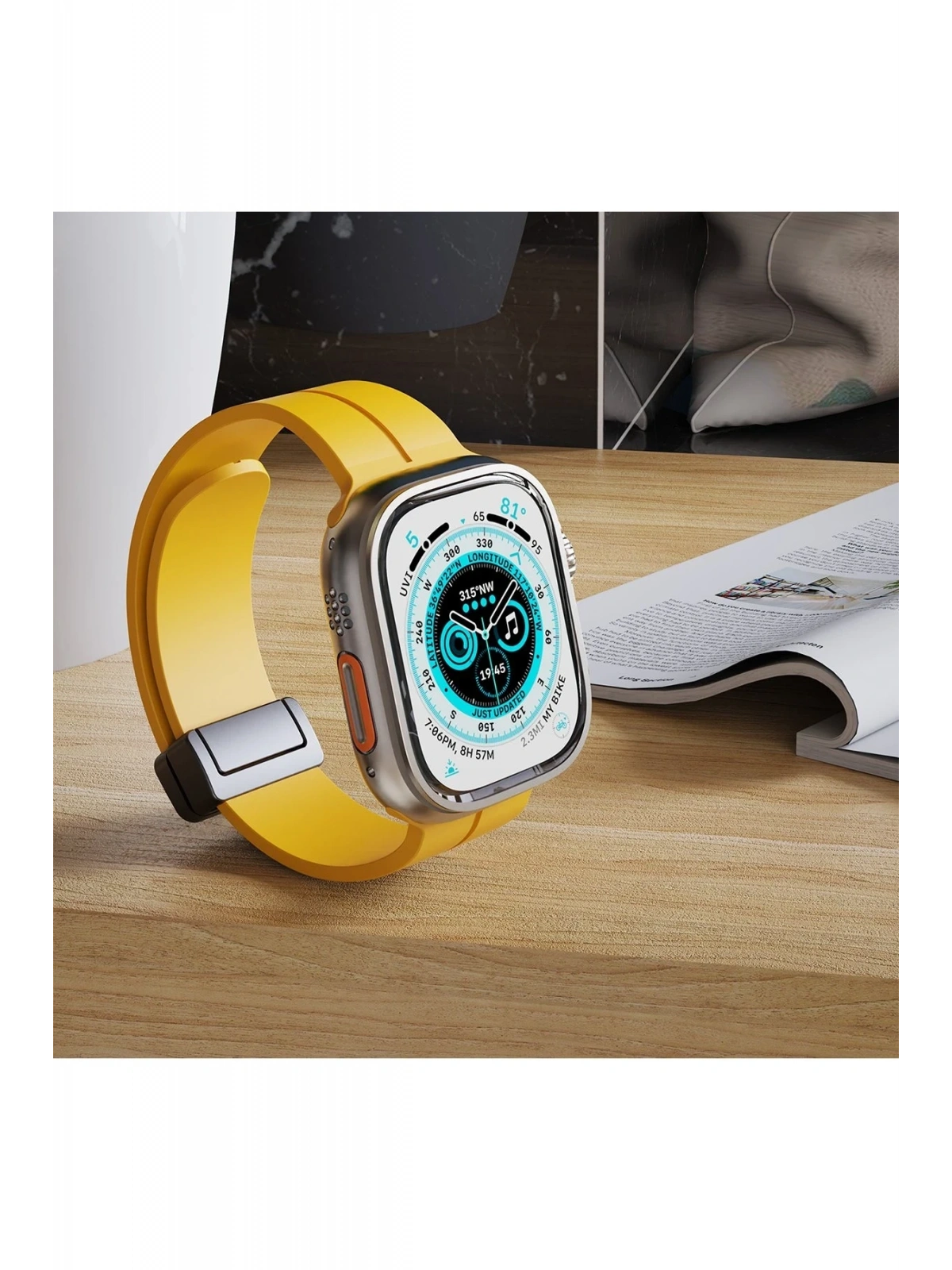 Newface Apple Watch 38mm KR412 Elegance Stylısh Kordon - Siyah