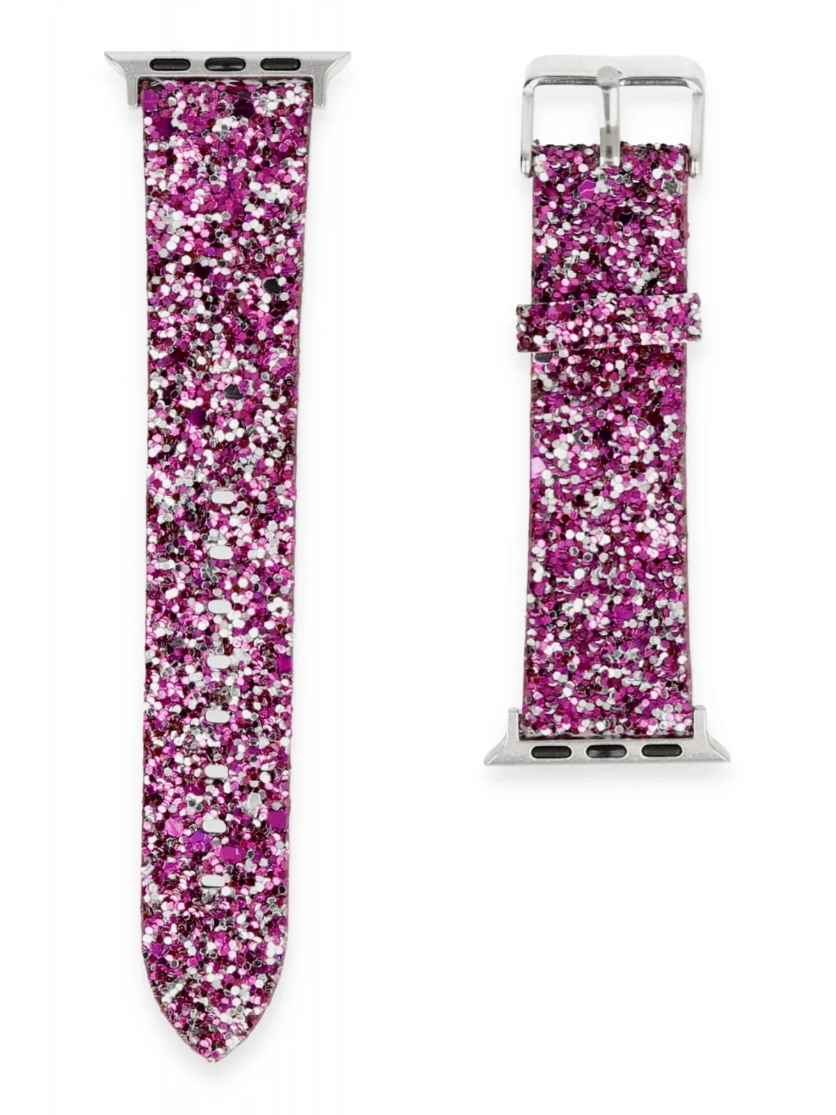 Newface Apple Watch 38mm Starry Taşlı Kordon - Derin Mor