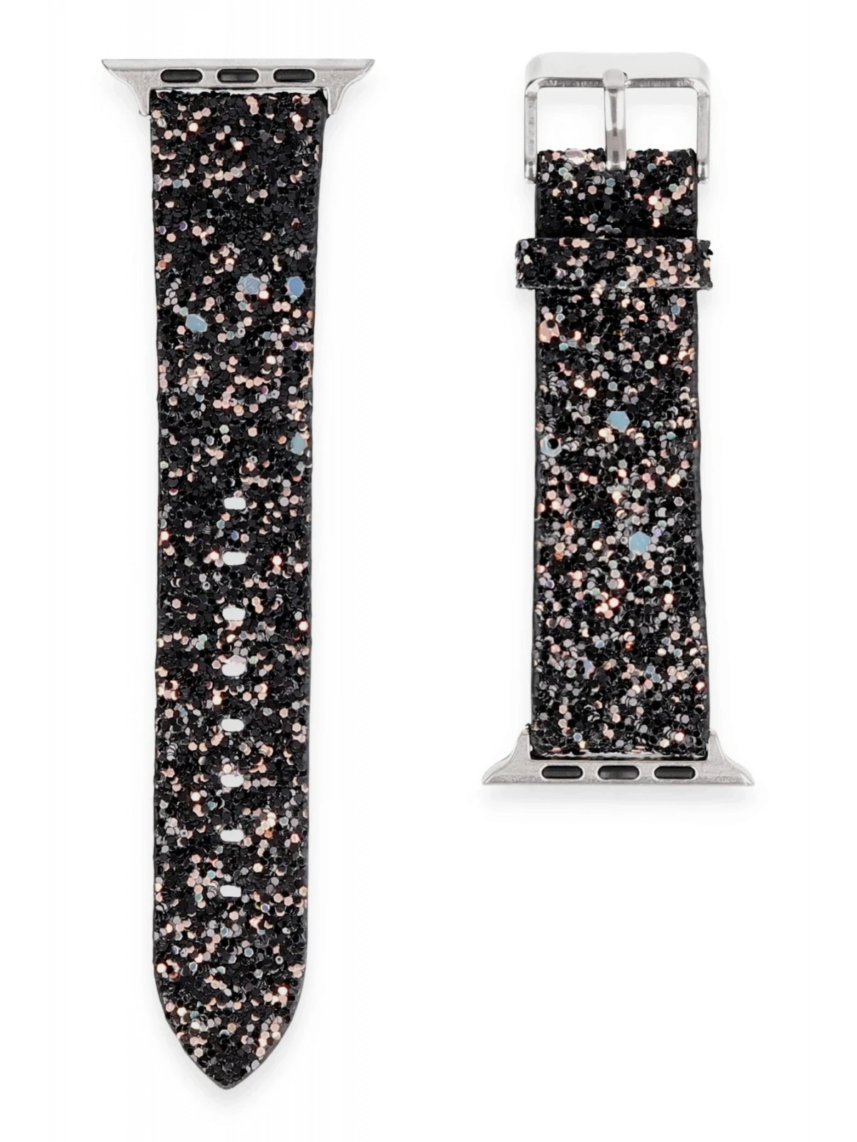 Newface Apple Watch 38mm Starry Taşlı Kordon - Siyah
