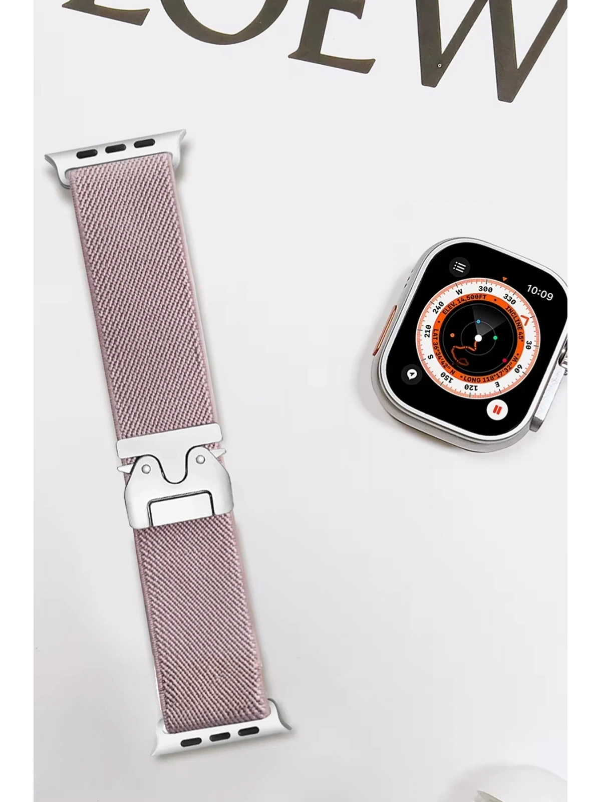 Newface Apple Watch 42mm Forest Kumaş Kordon - Lila
