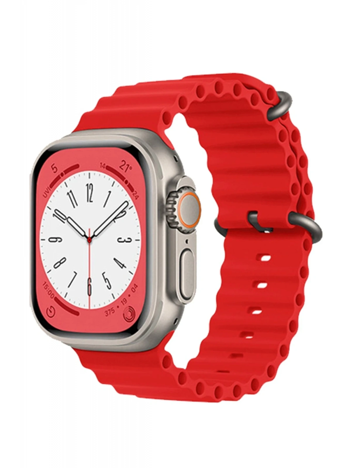 Newface Apple Watch 42mm Ocean Kordon - Kırmızı