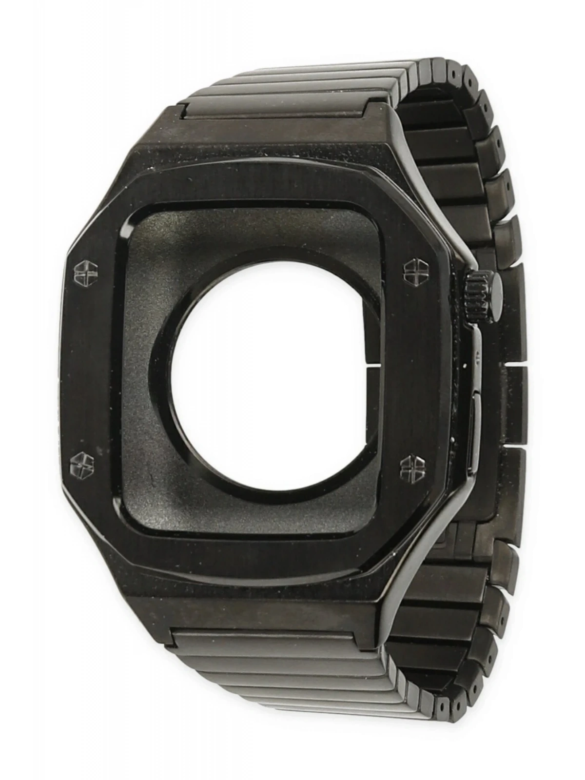 Newface Apple Watch 44mm KR409 Metal Kordon - Siyah
