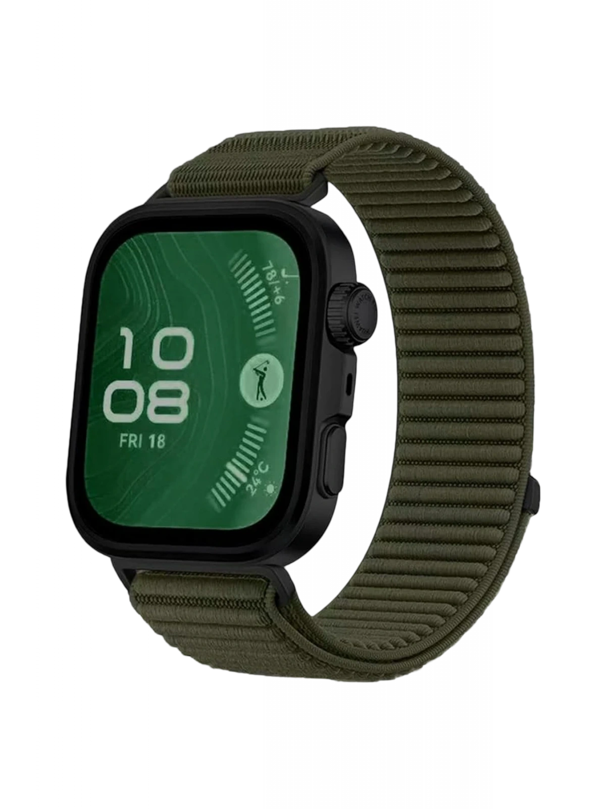 Newface Huawei Fit 4 Braid Kordon - Koyu Yeşil