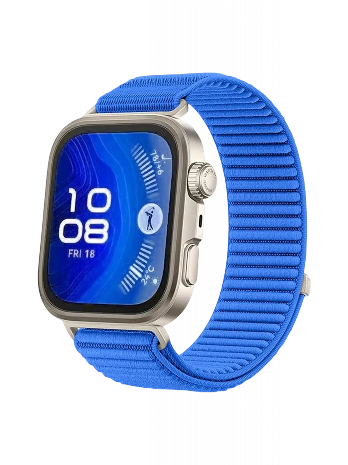 Newface Huawei Fit 4 Braid Kordon - Mavi