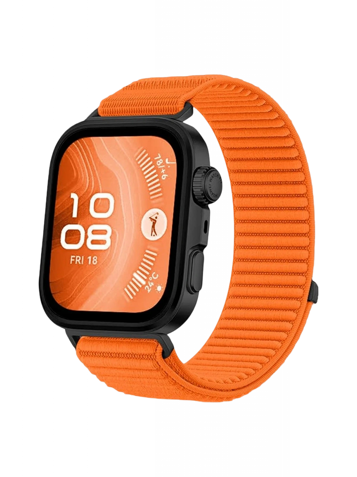 Newface Huawei Fit 4 Braid Kordon - Turuncu