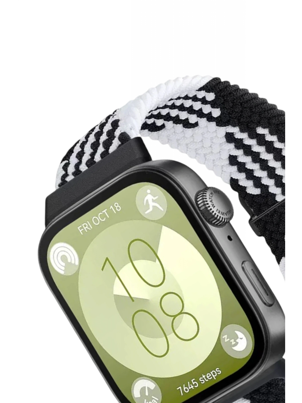 Newface Huawei Fit 4 Star Kordon - Siyah-Beyaz