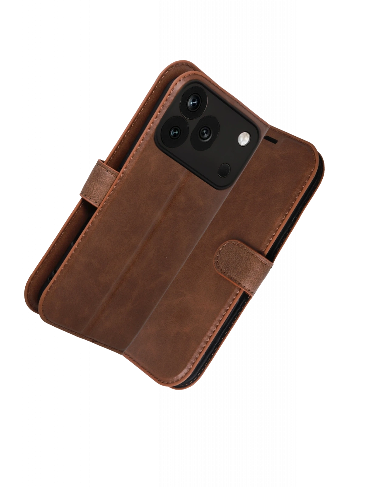 Newface Huawei Honor 600 Pro Trend S Plus Kapaklı Kılıf - Taba