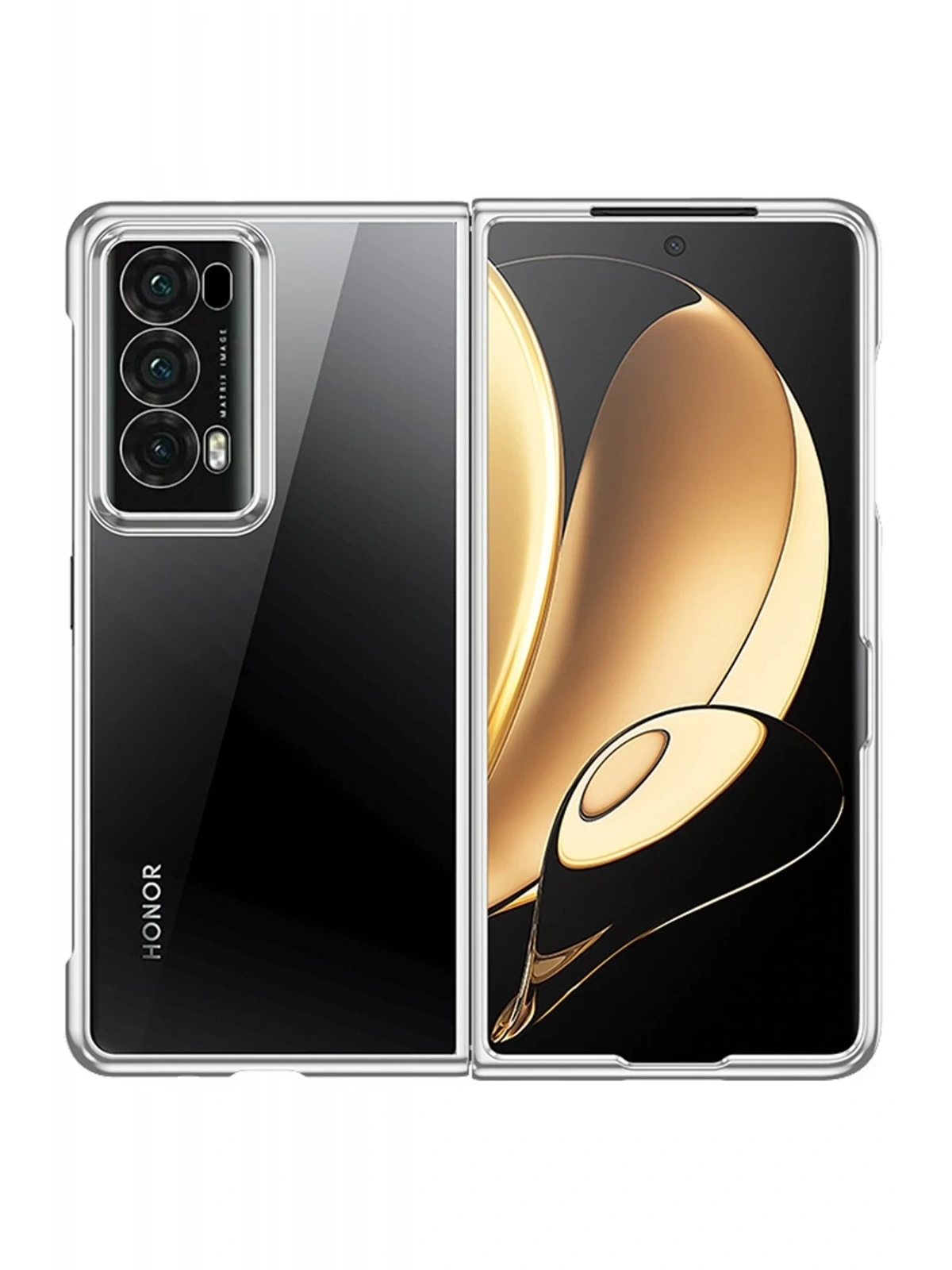 Newface Huawei Honor Magic V2 Kılıf Jasper Kapak - Gümüş