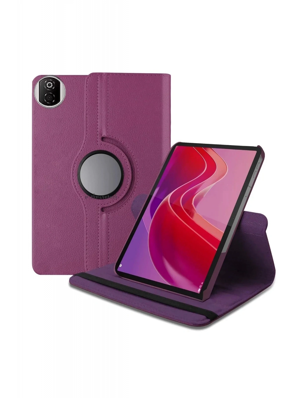 Newface Huawei Honor Pad X7 360 Tablet Deri Kılıf - Mor