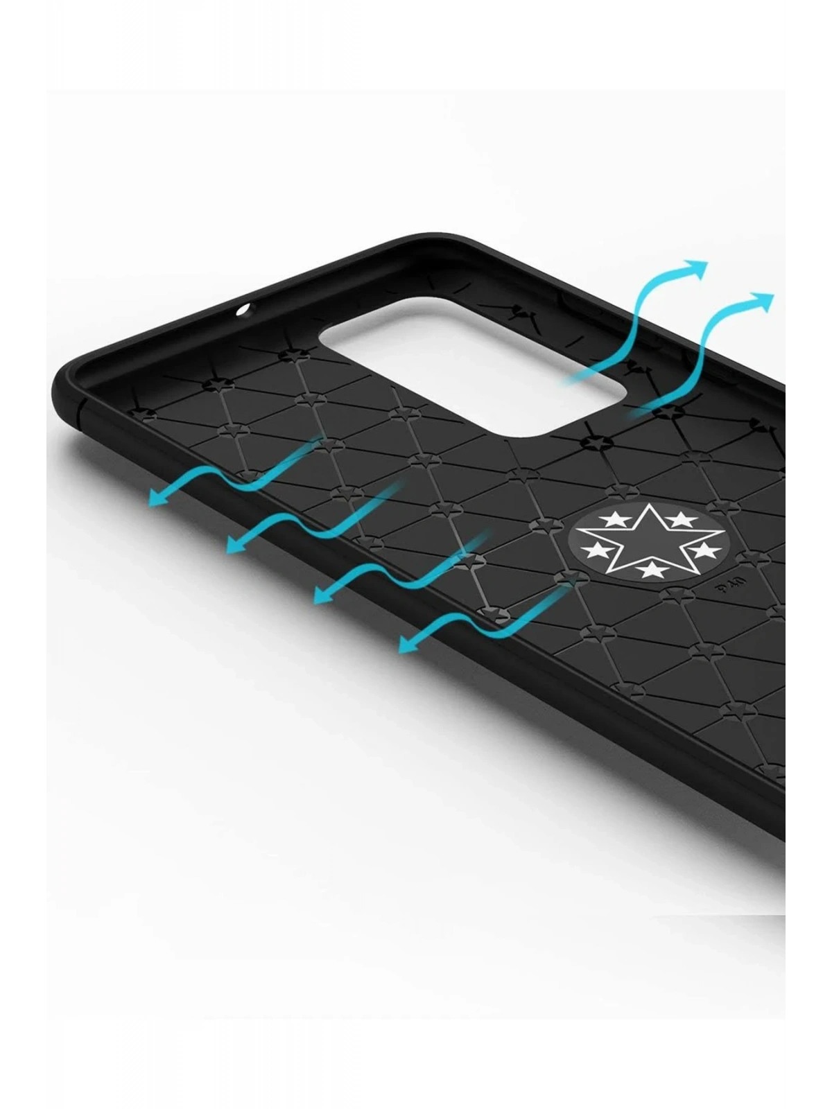 Newface Huawei P40 Kılıf Range Yüzüklü Silikon - Siyah