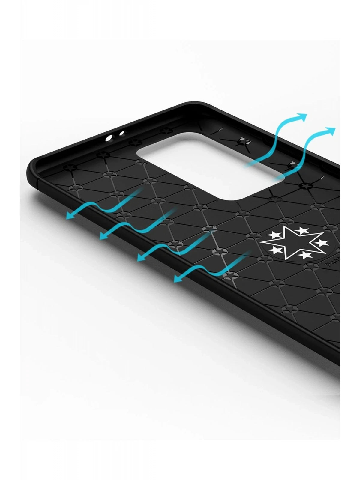 Newface Huawei P40 Pro Kılıf Range Yüzüklü Silikon - Siyah