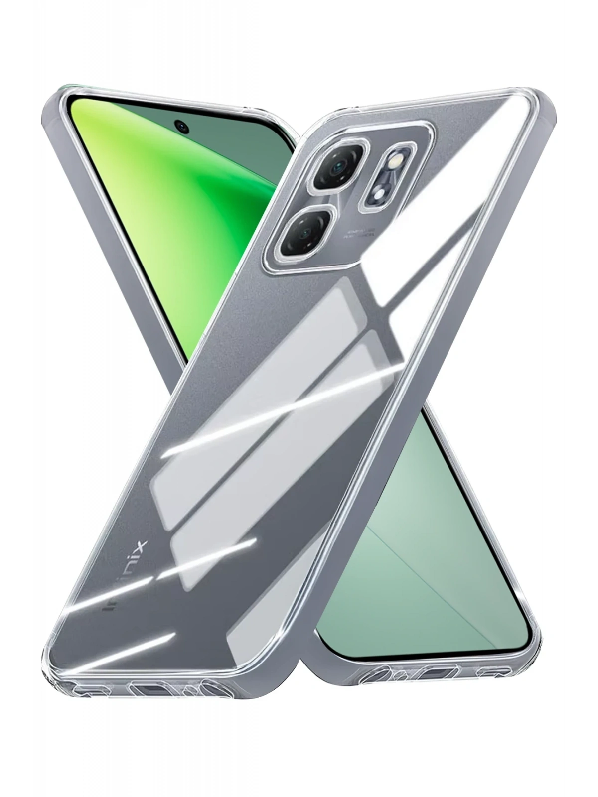 Newface İnfinix Smart 9 Kılıf Lüx Şeffaf Silikon