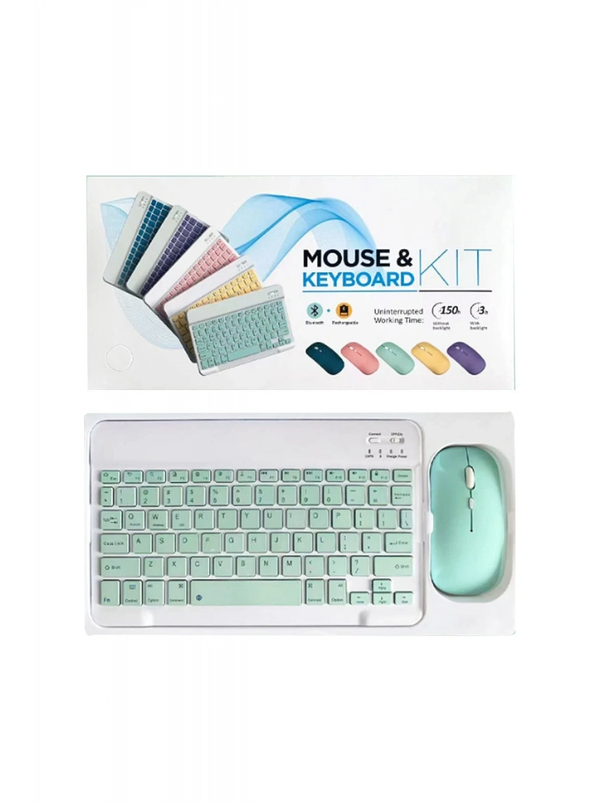Newface KYB71 Kablosuz Türkçe Q Klavye Mouse Set - Pembe