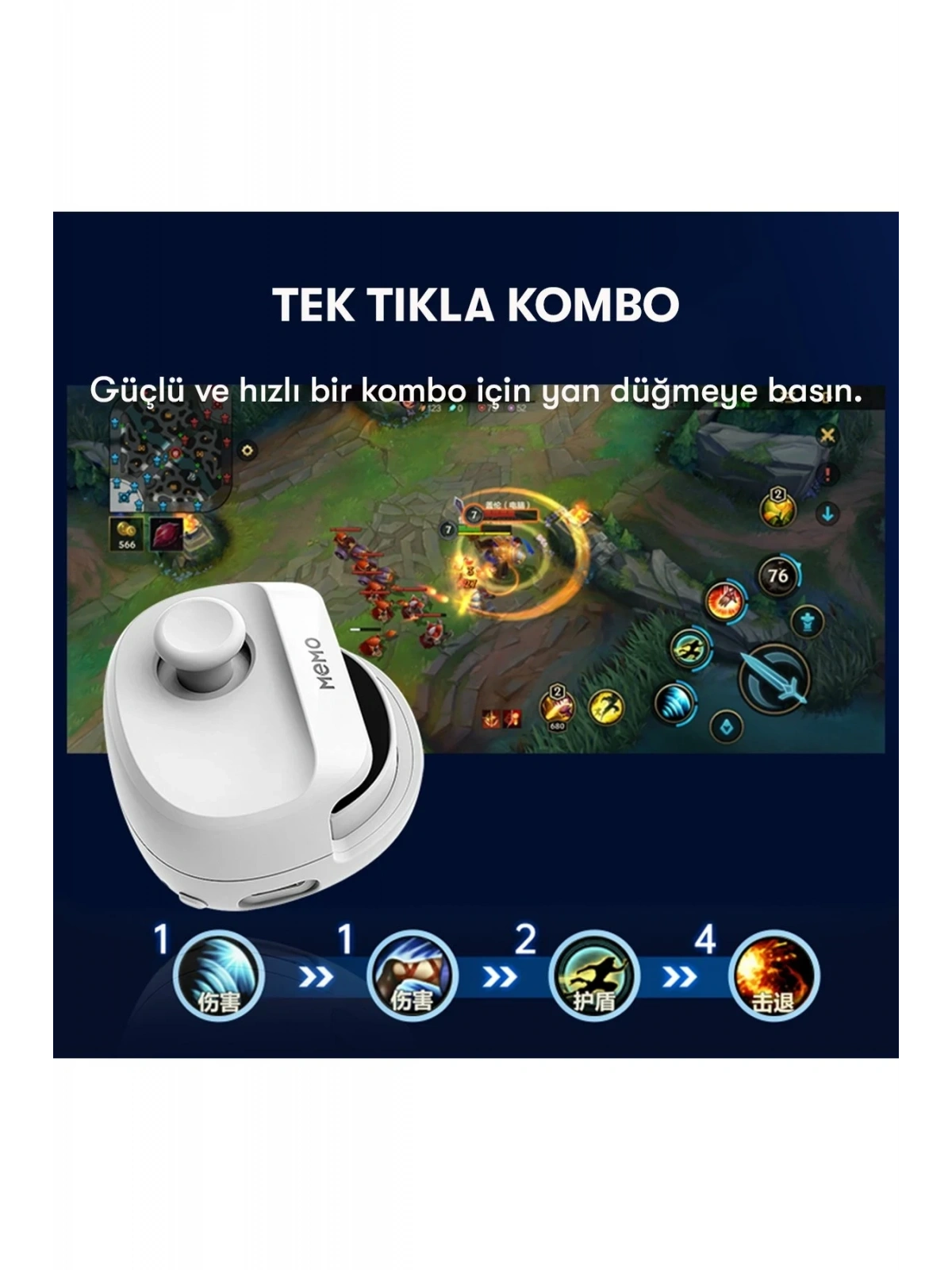 Newface Memo MB01 Oyun Tuşu - Siyah