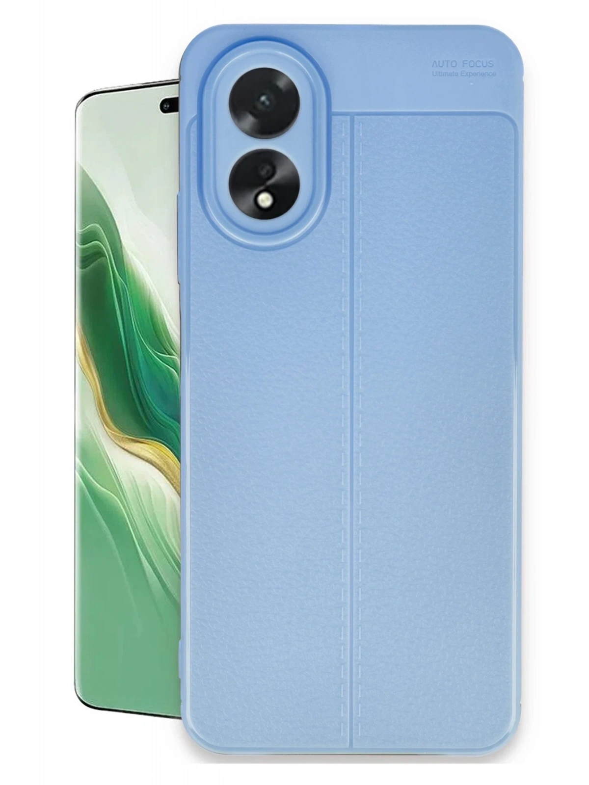 Newface Oppo A38 Kılıf Auto Focus Kapak - Mavi