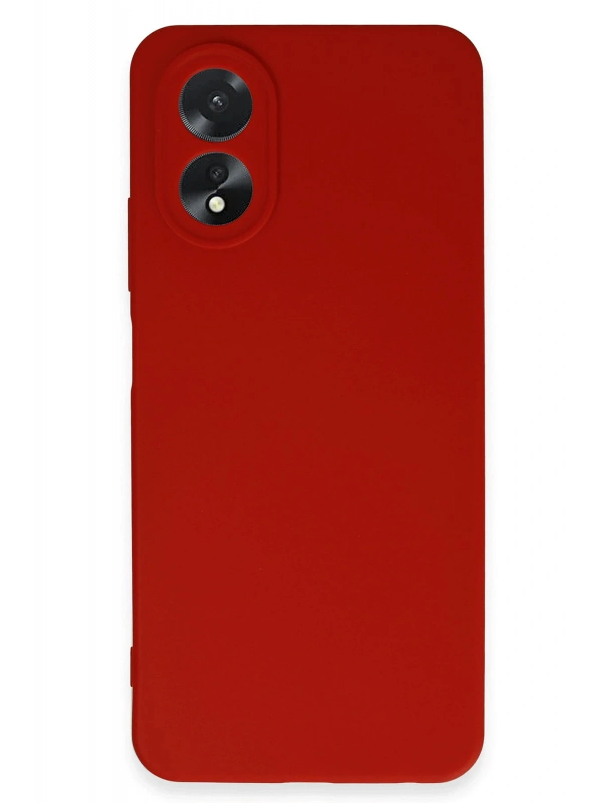 Newface Oppo A38 Kılıf First Silikon - Kırmızı