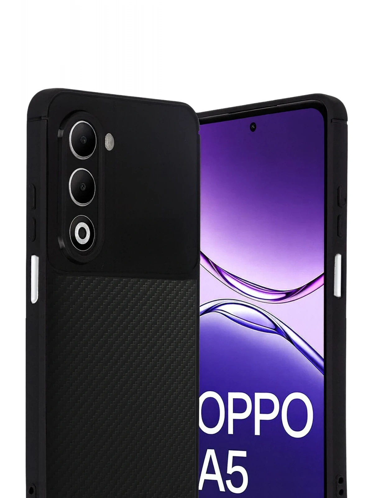 Newface Oppo A5 4G Auto Focus Karbon Kapak - Siyah