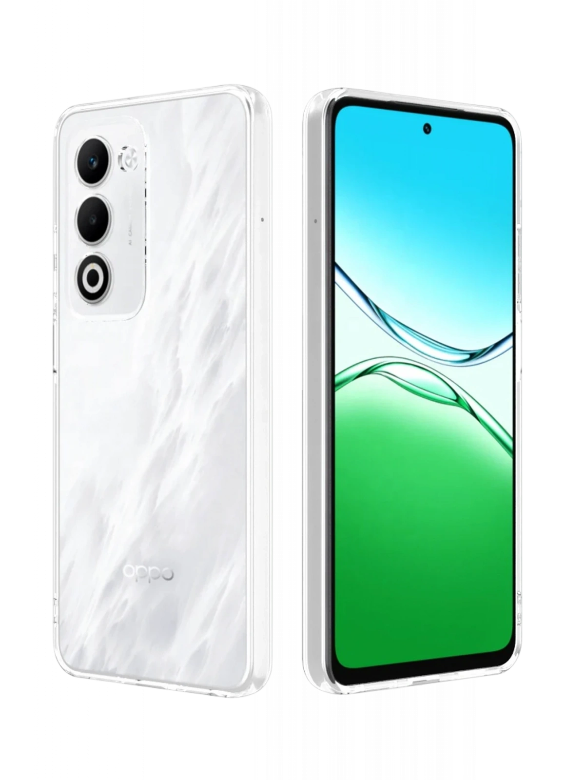 Newface Oppo A5 4G Lüx Şeffaf Silikon - Şeffaf