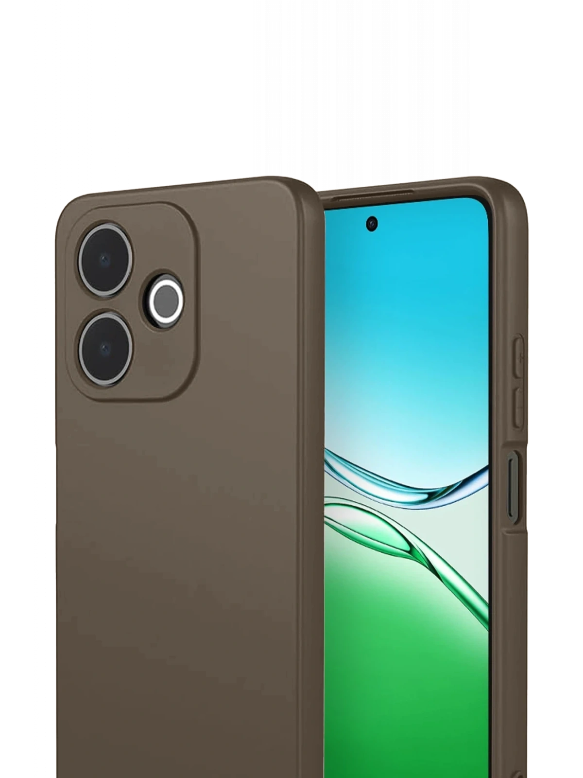 Newface Oppo A5 Pro 4G First Silikon - Kahverengi