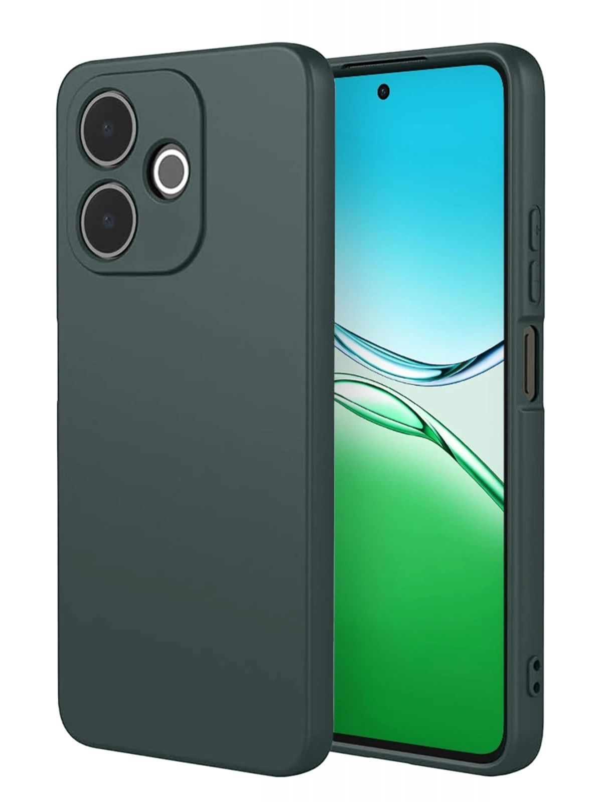 Newface Oppo A5 Pro 4G First Silikon - Koyu Yeşil
