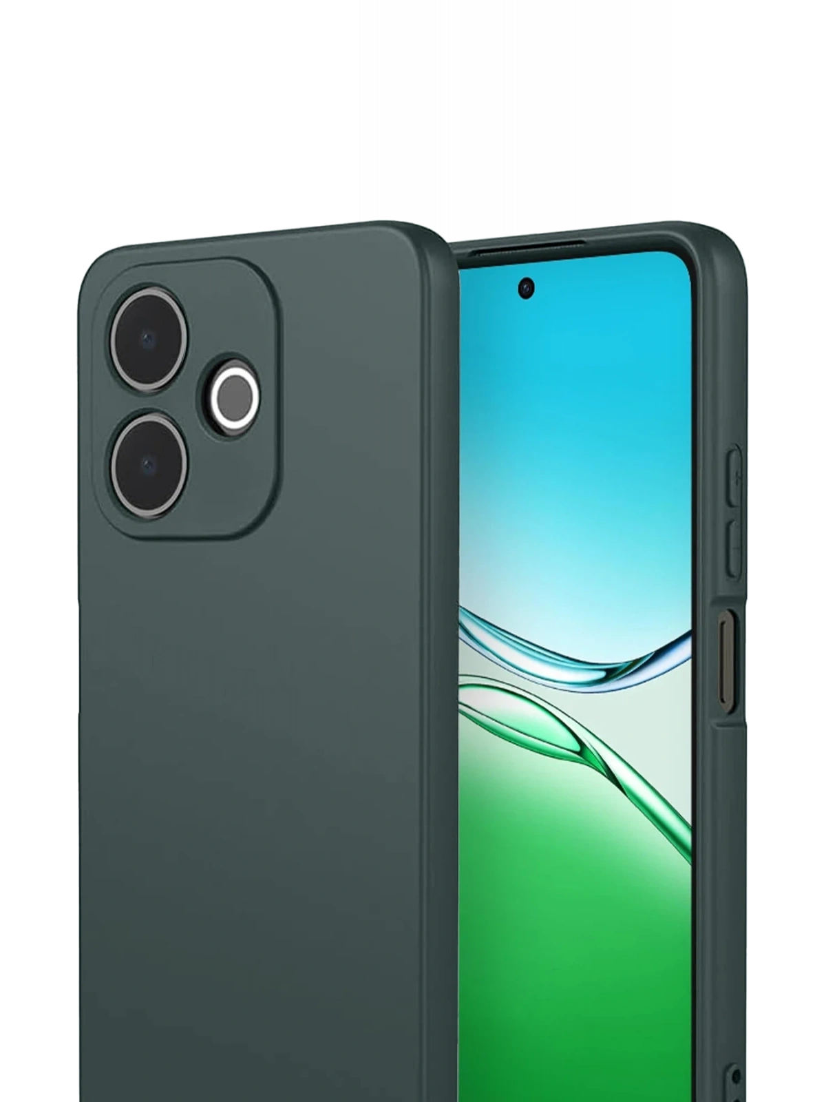 Newface Oppo A5 Pro 4G First Silikon - Koyu Yeşil