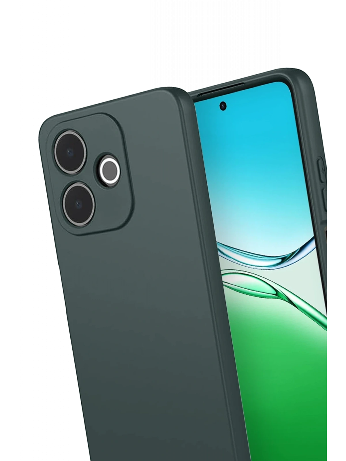 Newface Oppo A5 Pro 4G First Silikon - Koyu Yeşil
