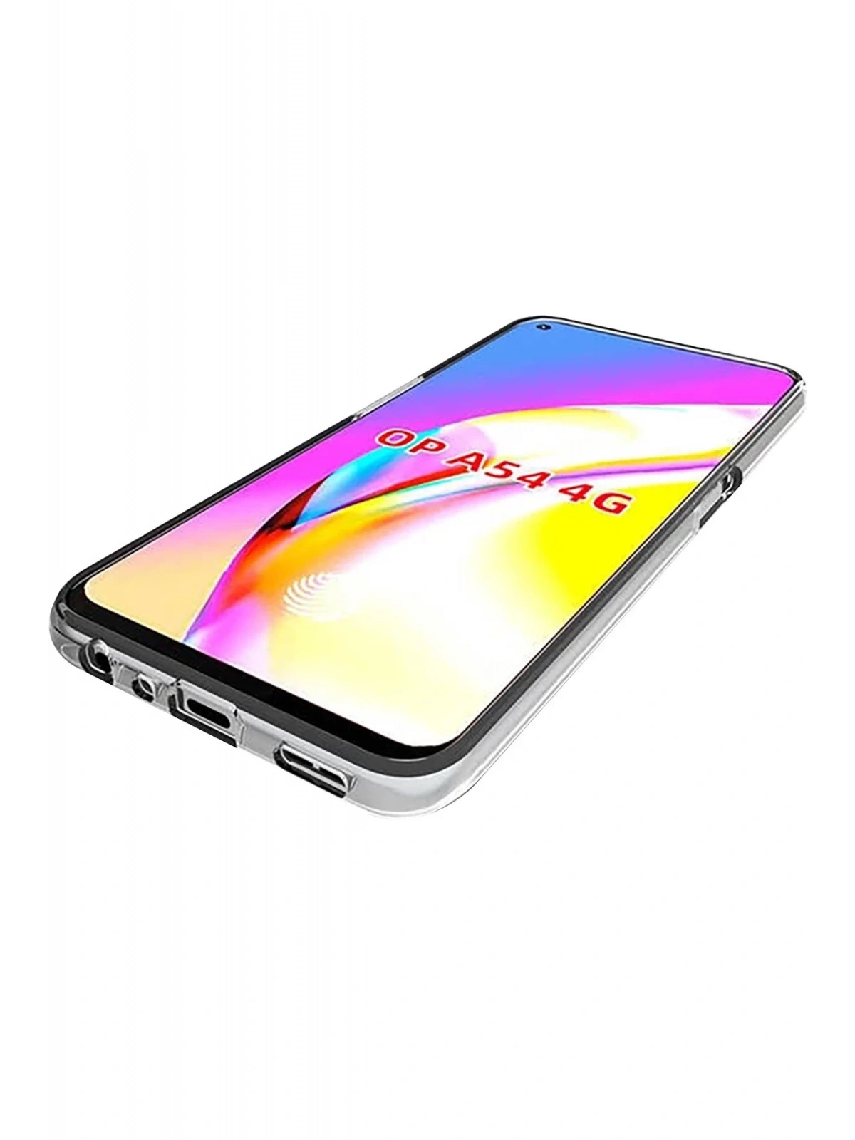 Newface Oppo A54 4G Kılıf Lüx Şeffaf Silikon
