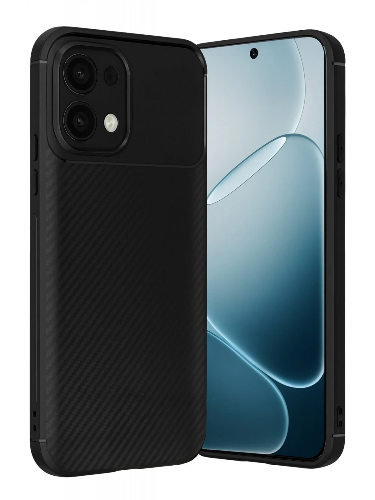 Newface Oppo A6 Pro 4G Auto Focus Karbon Kapak - Siyah