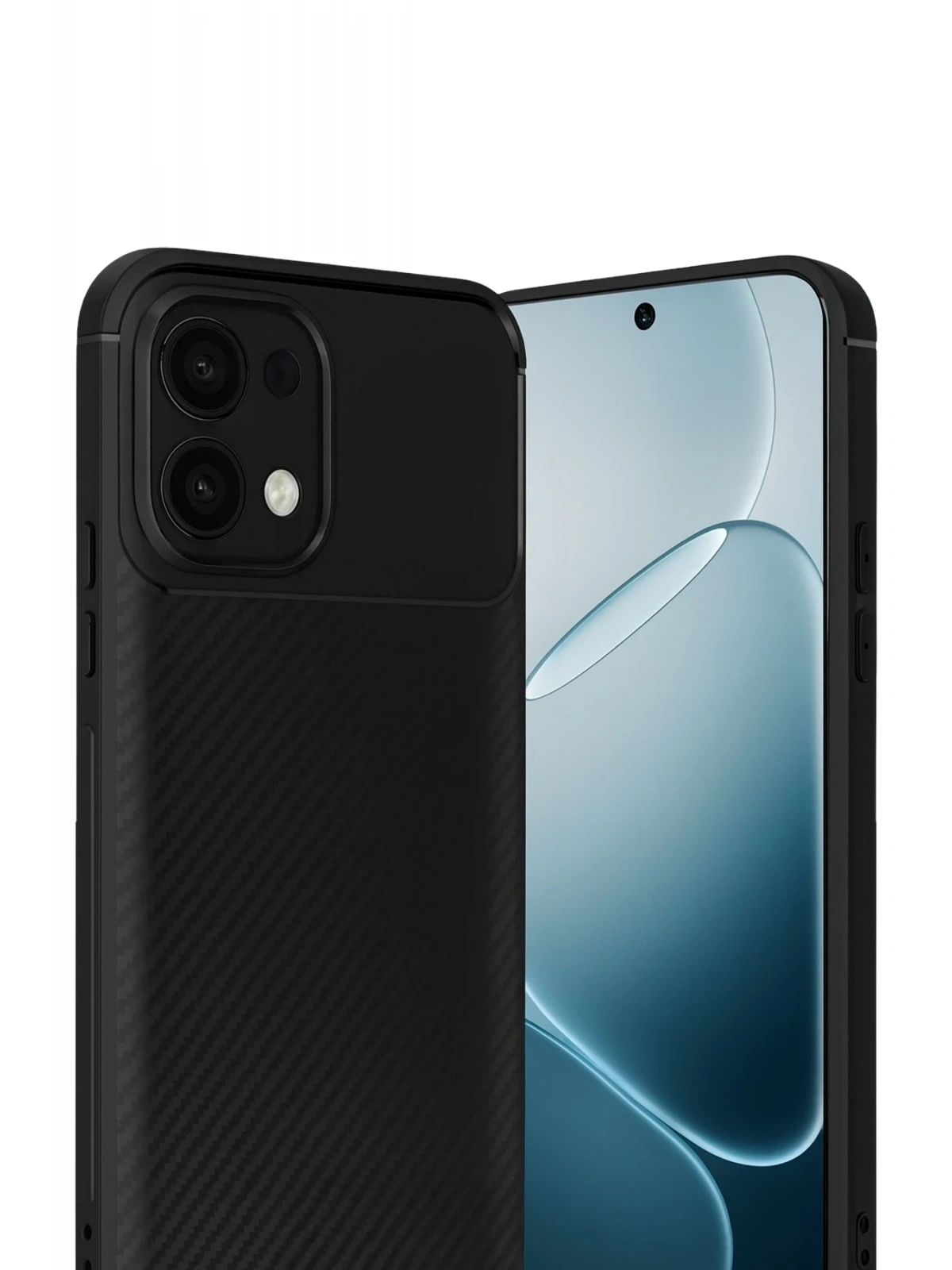 Newface Oppo A6 Pro 4G Auto Focus Karbon Kapak - Siyah