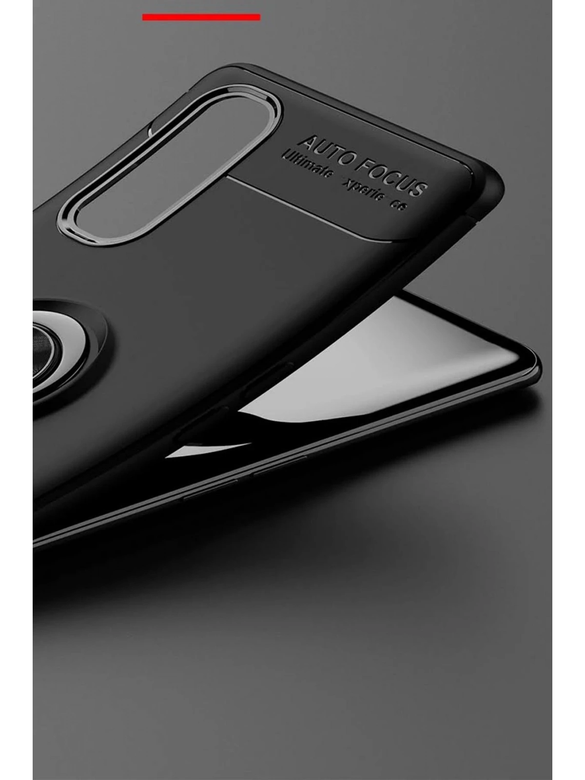 Newface Oppo Find X2 Kılıf Range Yüzüklü Silikon - Mavi